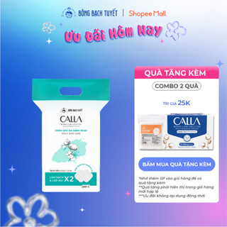 Bông tẩy trang làm sạch da Bông Bạch Tuyết Calla Sạch Sâu (250gr/túi)