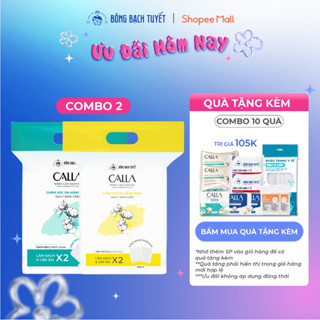 Combo 2 túi Bông tẩy trang làm sạch da Bông Bạch Tuyết Calla Sạch Sâu và Mềm Mịn (500gr/túi)