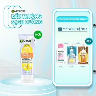 Sữa Rửa Mặt Sạch Sâu Sáng Mịn & Dịu Nhẹ Garnier Bright Complete Serum Cleanser 100ml