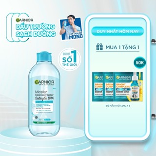 Nước Tẩy Trang làm sạch sâu dịu nhẹ cho mọi loại da (dầu, thường, khô, nhạy cảm) -Garnier Micellar Cleansing Water 400ml