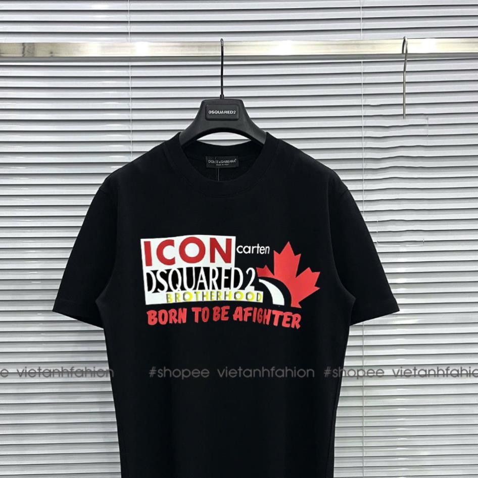 Áo phông chữ Icon dsq Pro nam nữ cổ tròn, áo thun Dsq2 icon Bro hot trend boy phố hàn quốc UT