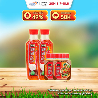 [LS] Combo 2 Nước Mắm Nam Ngư Ớt Tỏi Lý Sơn + 2 Kho Quẹt Nam Ngư Tôm Khô Cà Mau Tóp Mỡ Ba Chỉ 200gr