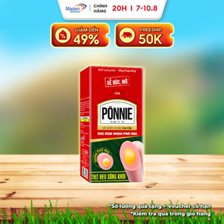 Xúc Xích Tiệt Trùng Ponnie Thịt Phô Mai Hộp 12 Cây x 45g