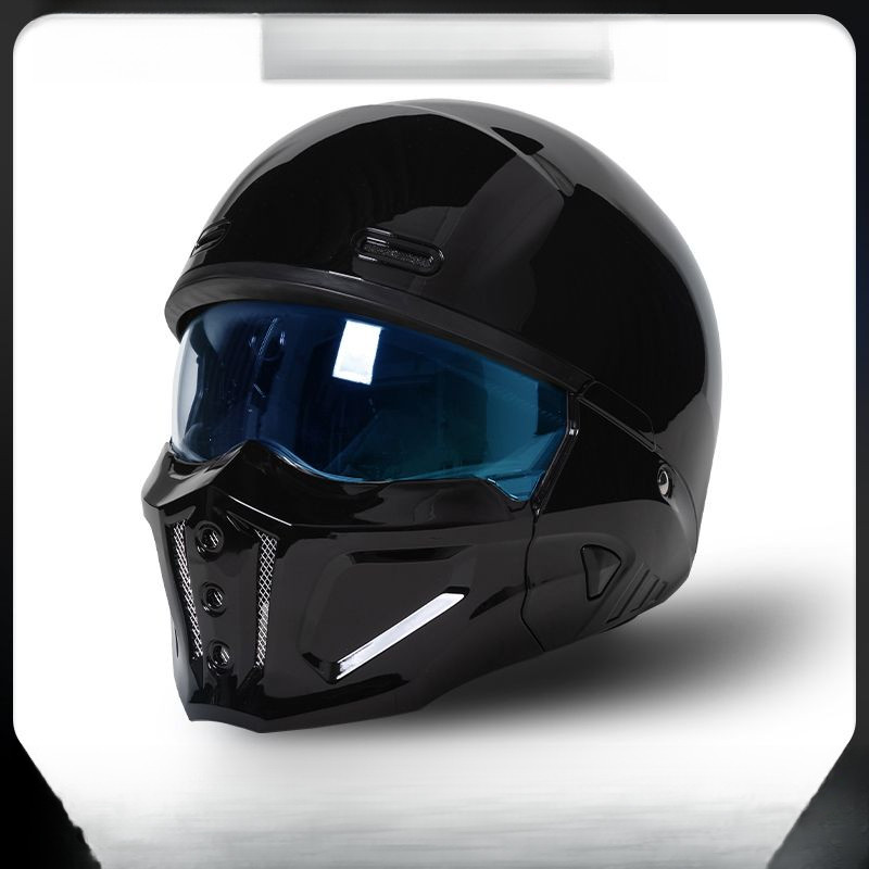 Mũ bảo hiểm Scorpion thế hệ thứ hai, mũ bảo hiểm xe máy retro, mũ bảo hiểm combo, tai nghe Bluetooth