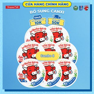 Combo 8 Phô mai con bò cười 8 miếng 112G La Vache qui rit