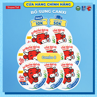 Combo 8 Phô mai con bò cười 16 miếng 224G  La Vache qui rit
