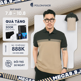 Áo polo nam JASTIN, BST Social Circle chất vải cá sấu cotton interlock cao cấp - POLOMANOR