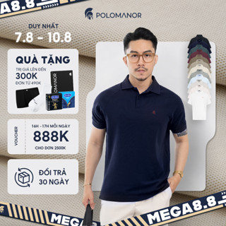 Áo polo nam cao cấp BASIC DIAMOND, chất liệu mới CVC Diamond, thanh lịch sang trọng - POLOMANOR