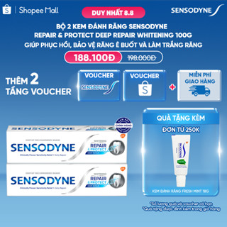 Bộ 2 Kem đánh răng SENSODYNE Repair & Protect Deep Repair Whitening 100g phục hồi, bảo vệ răng ê buốt và làm trắng răng