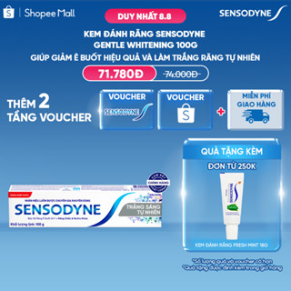 Kem đánh răng SENSODYNE Gentle Whitening 100g giúp giảm ê buốt hiệu quả và làm trắng răng tự nhiên