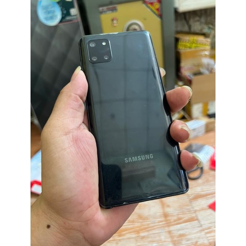 Xác điện thoại Samsung Note 10 Lite hư màn hình, bao main rin full chức năng. Cam kết chất lượng tốt