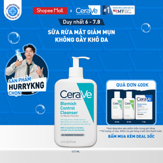Sữa rửa mặt giảm mụn CeraVe Blemish Control Cleanser 473ml
