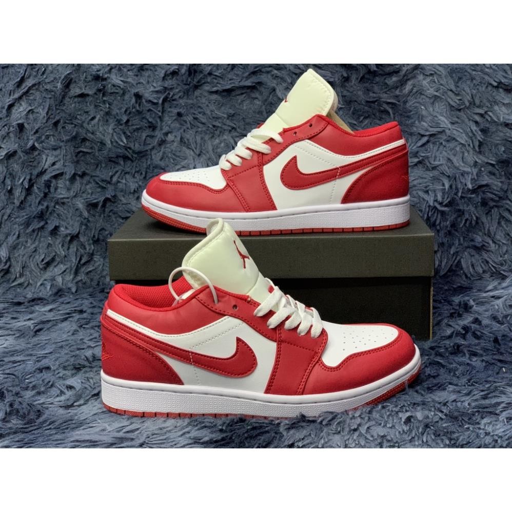 Giày Sneaker JD 1 cổ thấp , Jd1 Low Gym Red , Giày JD1 cổ thấp trắng đỏ nam nữ | Fullbox