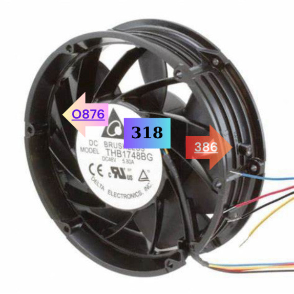 Quạt 48V Biến Tần THB1748BG THB1548AG D1751S48B9CP-54, Hiệu suất cao, hoạt động êm ái.