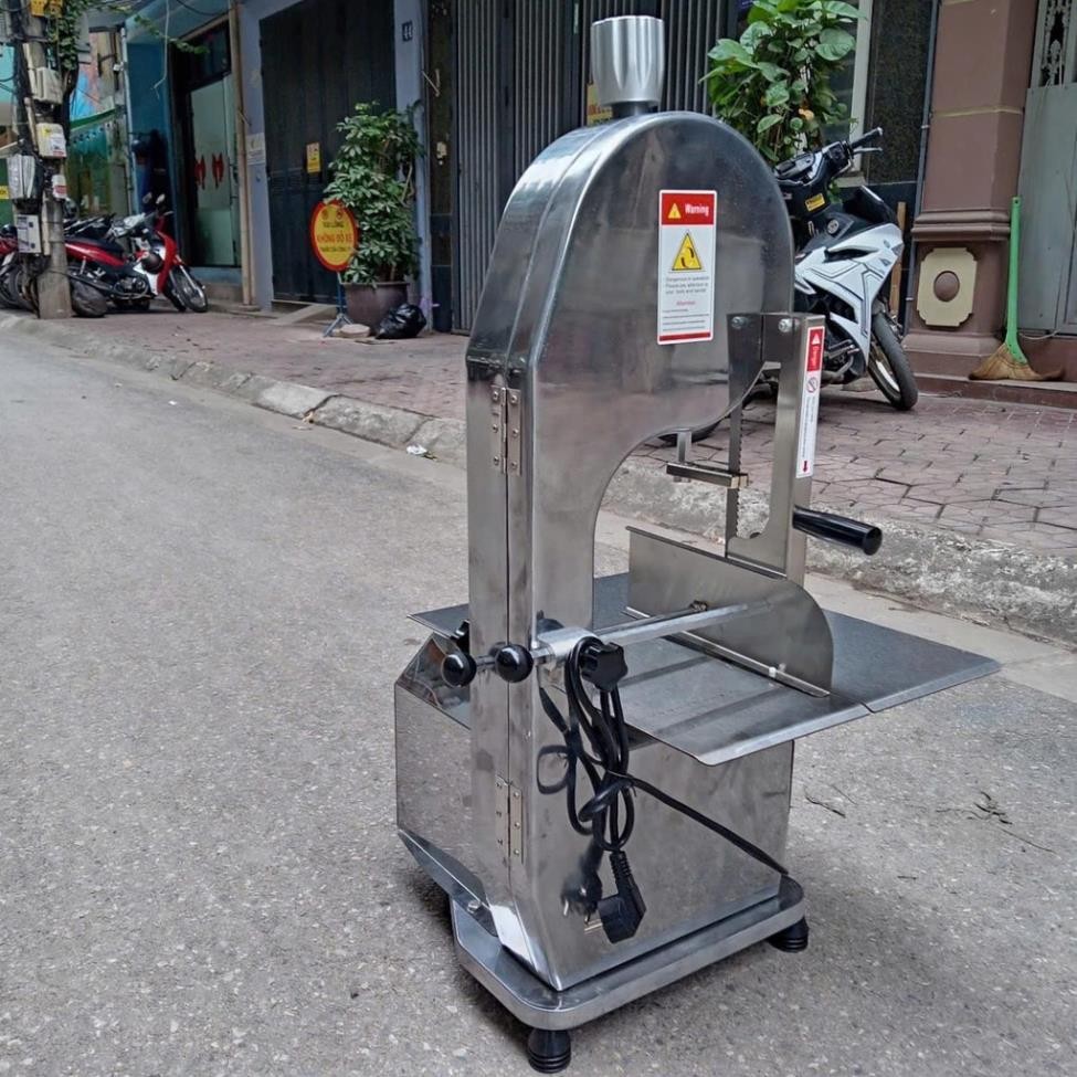Máy Cưa Xương Giò Heo Inox 304  ,Máy Cắt Thịt Cá Đông Lạnh Công Suất 1500W Lưỡi Cưa 165mm lõi đồng 100%