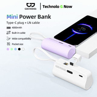 GOOJODOQ 4000mAh Mini Power Bank Bộ sạc di động Type-C & LN Cắm cho điện thoại Android / Đồng hồ / Tai nghe / Điện thoại