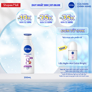 Sữa Dưỡng Thể NIVEA Sáng Da Ban Đêm từ 8 Super Foods (200 ml) - 88188