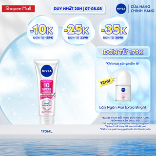 Serum Dưỡng Thể NIVEA 10 Super Vitamins Sáng Da | Mờ Thâm & Đốm Nâu Sau 7 Ngày (170 ml) - 93830