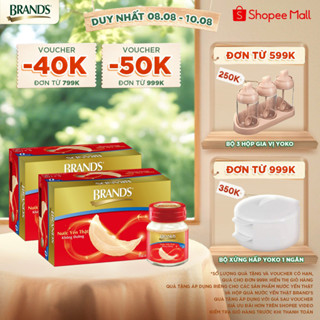 Combo 2 Nước yến thật BRAND'S Không Đường (70 ml x 6 lọ)