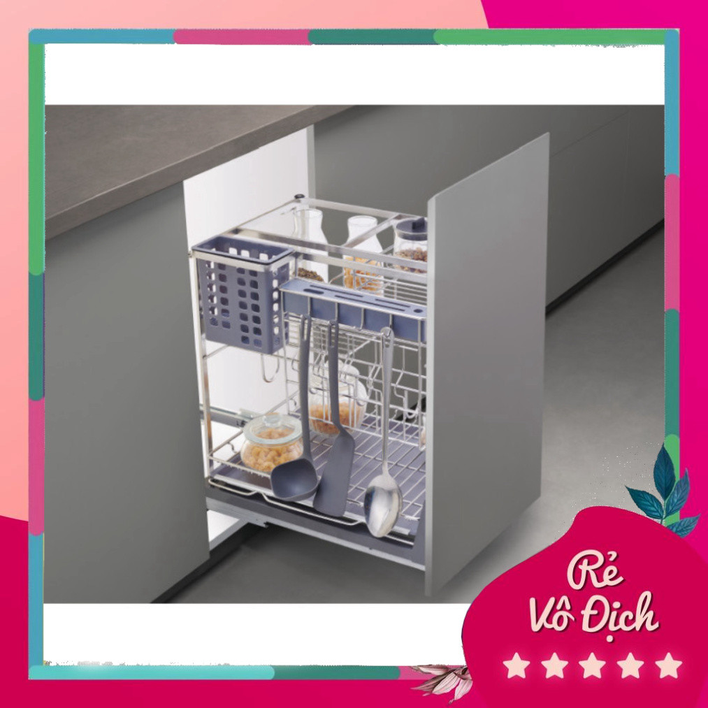 Giá dao thớt gia vị nan dẹt Inox SUS304 GRANDX XK.25S / XK.30S / XK.35S / XK.40S – PEB