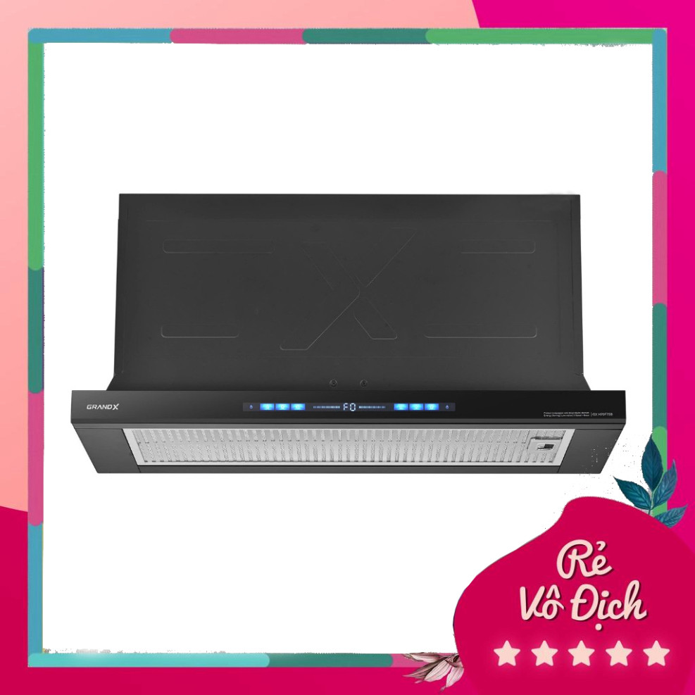 Máy hút mùi âm tủ tự động mở Optima GrandX GX H70F75B màu đen, 70cm, BLDC 90W - Chính hãng