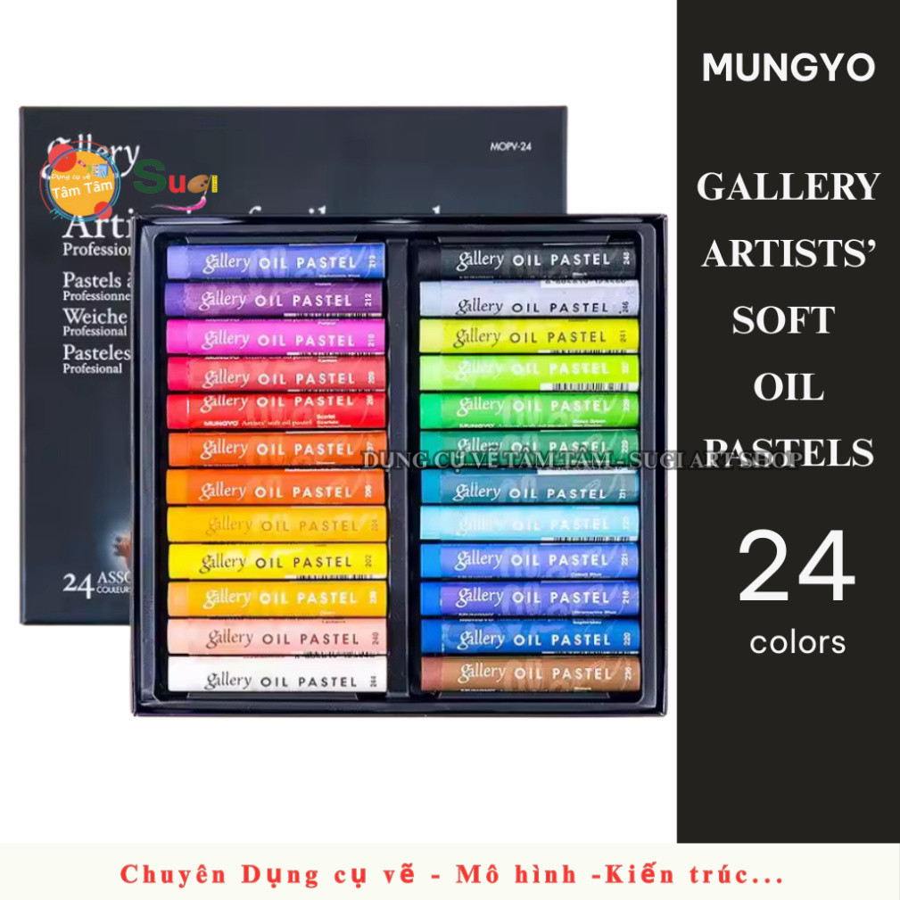 [ Gò Vấp ] Sáp dầu Mungyo hạng Họa Sĩ 12 màu / 24 màu / 36 màu / 48 màu , Mungyo Gallery Artists' So