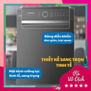 Máy rửa bát GrandX SMS8GX89G Serial 8+ lắp âm tủ độc lập 16 bộ, màu xám