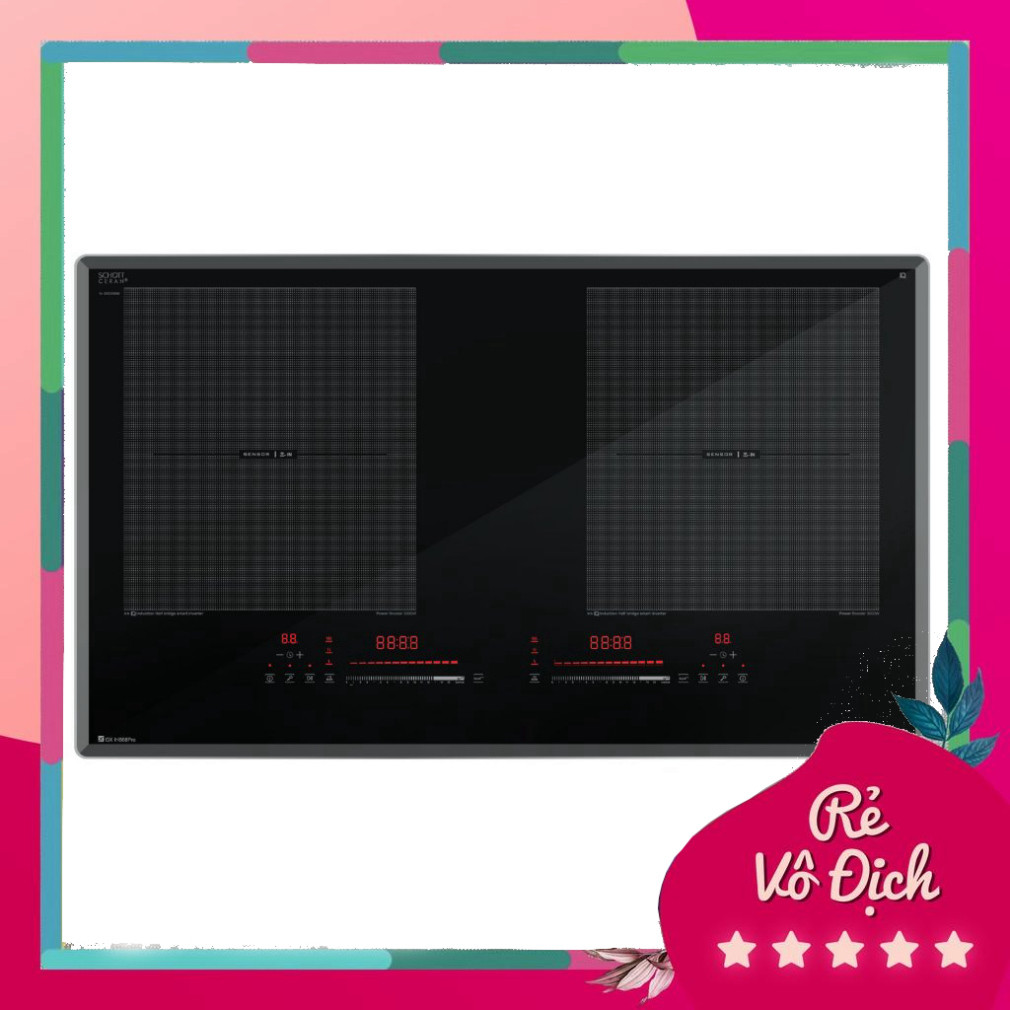 Bếp từ đôi GrandX GX IH868Pro Series 8, mặt kính Schott Ceran, Inverter, Malaysia