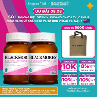 Combo 2 Lọ Tinh Dầu Hoa Anh Thảo Hỗ Trợ Cân Bằng Nội Tiết Tố Blackmores Evening Primrose Oil 190 Viên/Lọ