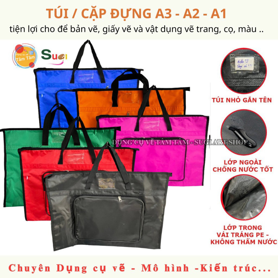[ Gò Vấp ] [ TÂM TÂM ]  Túi bảng vẽ A3, Túi đựng bảng vẽ, cặp đựng bảng vẽ A3
