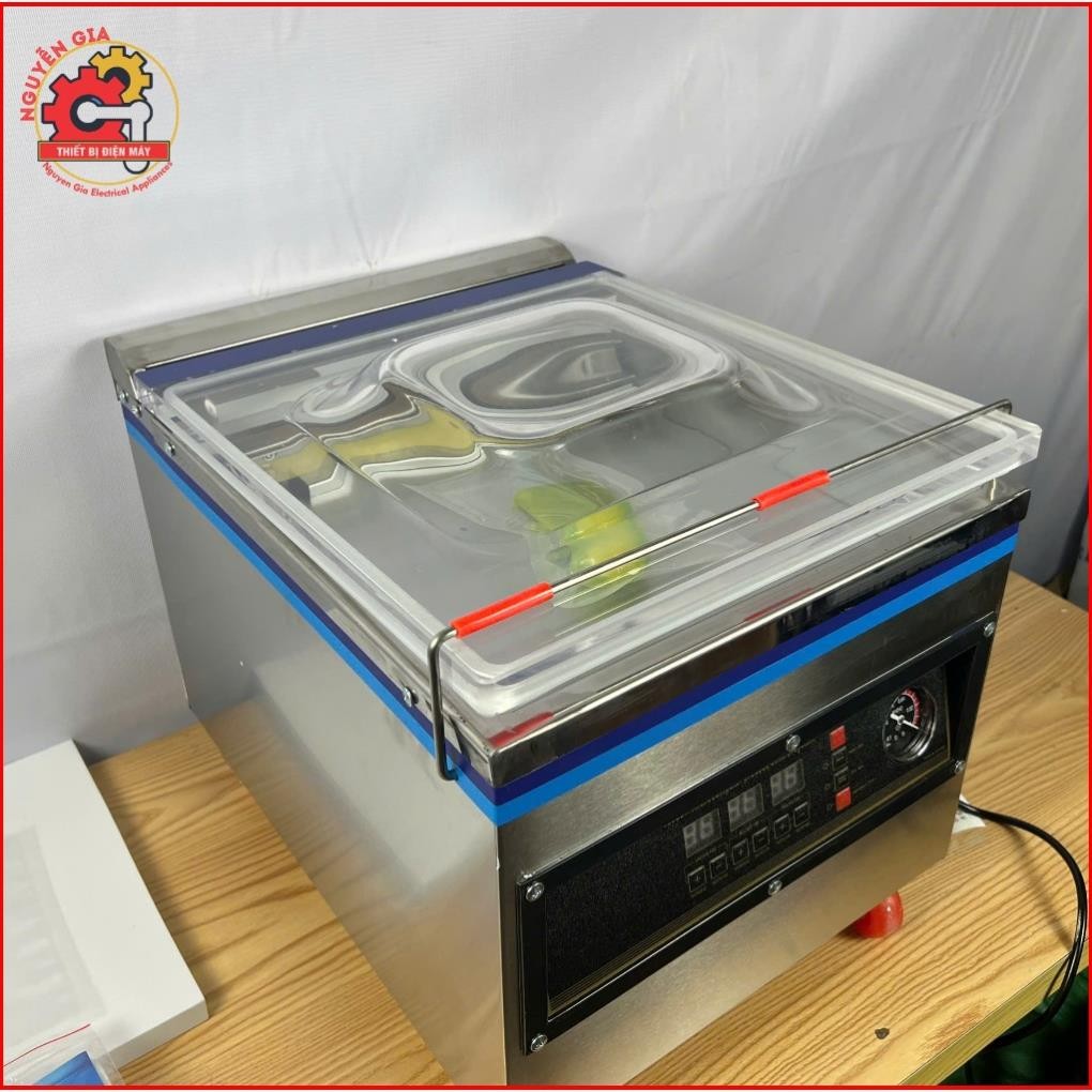 Máy Hút Chân Không Thực Phẩm Công Nghiệp để bàn DZQ320 Công Suất 400W Không Kén Túi hút Tự Động thế hệ mới