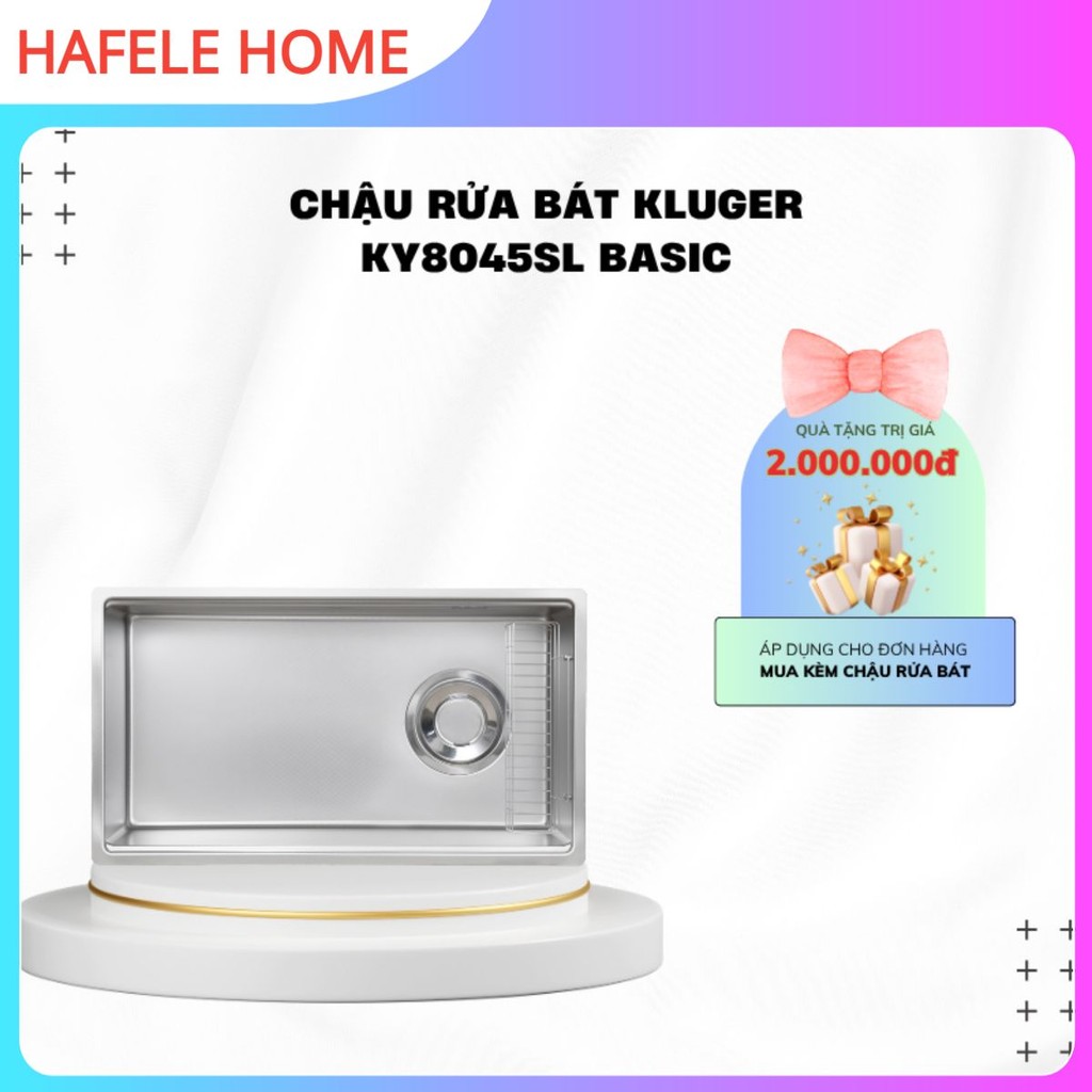 Chậu rửa bát Kluger KY8045SL Basic | Bồn rửa bát Kluger KY8045SL Basic | BH 10 NĂM