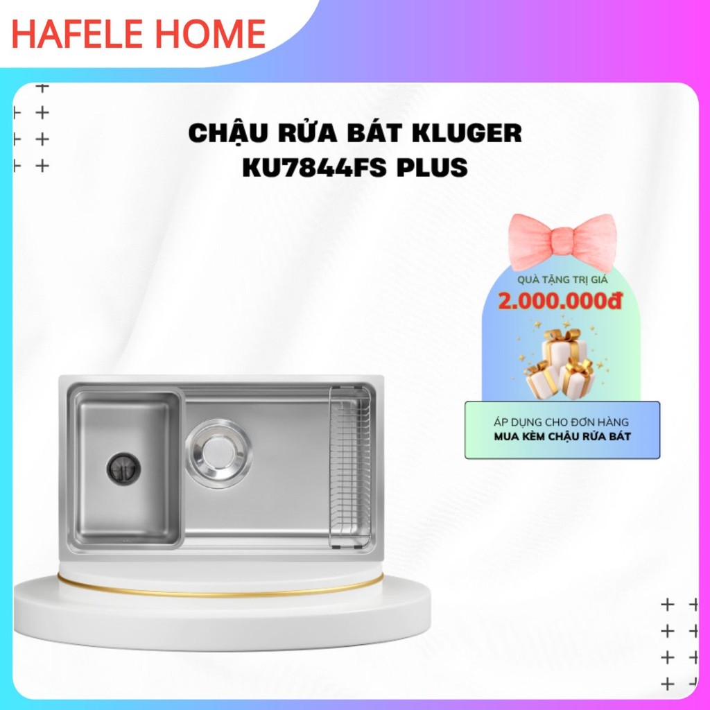 Chậu rửa bát Kluger KU7844FS Plus | Bồn rửa chén Kluger KU7844FS Plus | BH 10 NĂM