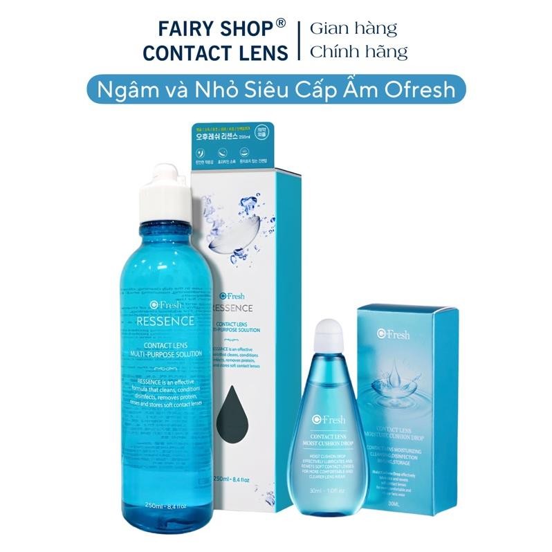 Combo Ngâm và Nhỏ Dung Dịch Siêu Cấp Ẩm Ofresh - FAIRY SHOP CONTACT LENS - Olens