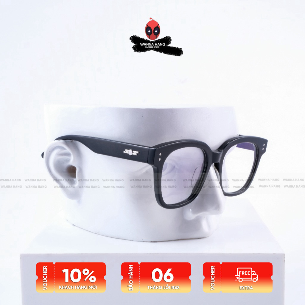 Gọng kính UNA.C N nhựa acetat nam nữ chống tia UV cao cấp Wanna Hang 1st WHGM116