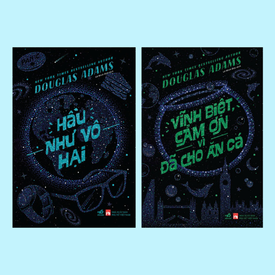 Sách - Combo Vĩnh biệt, cảm ơn vì đã cho ăn cá - Hầu như vô hại (Douglas Adams) - NNB