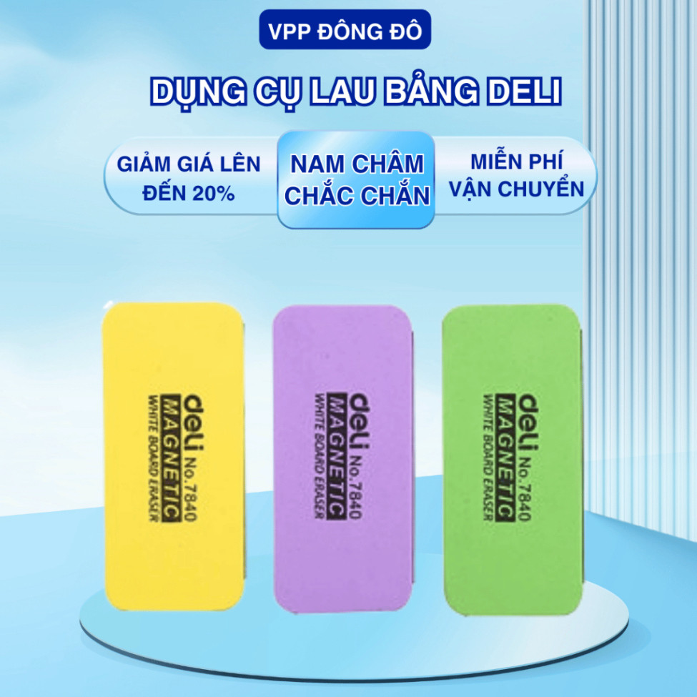 Đồ lau bảng. Dụng cụ lau bảng Deli E7810/ E7840