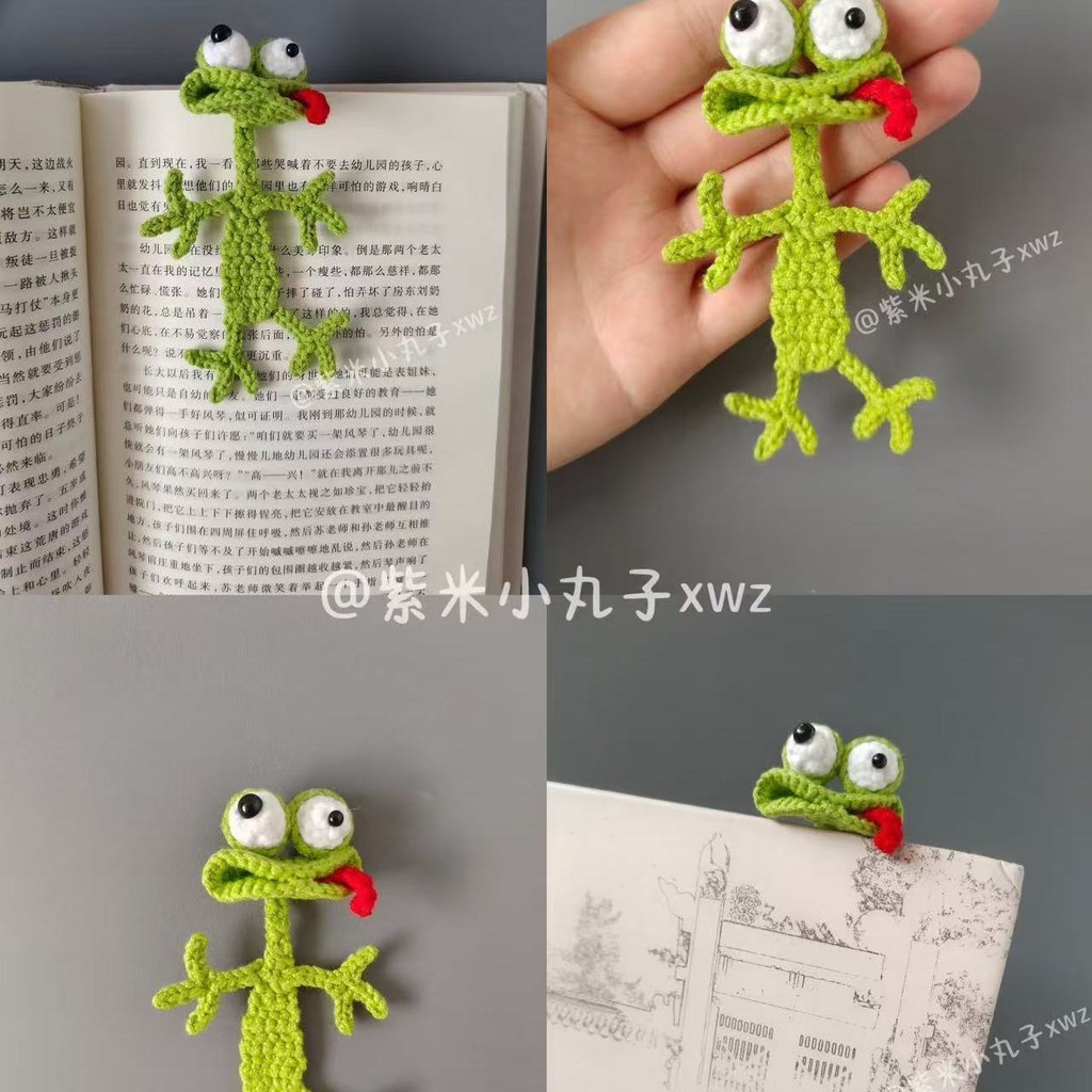 Mặt dây chuyền ếch hề đan tay, ếch móc diy Chất liệu móc khóa móc dễ thương, mặt dây chuyền cặp đôi,