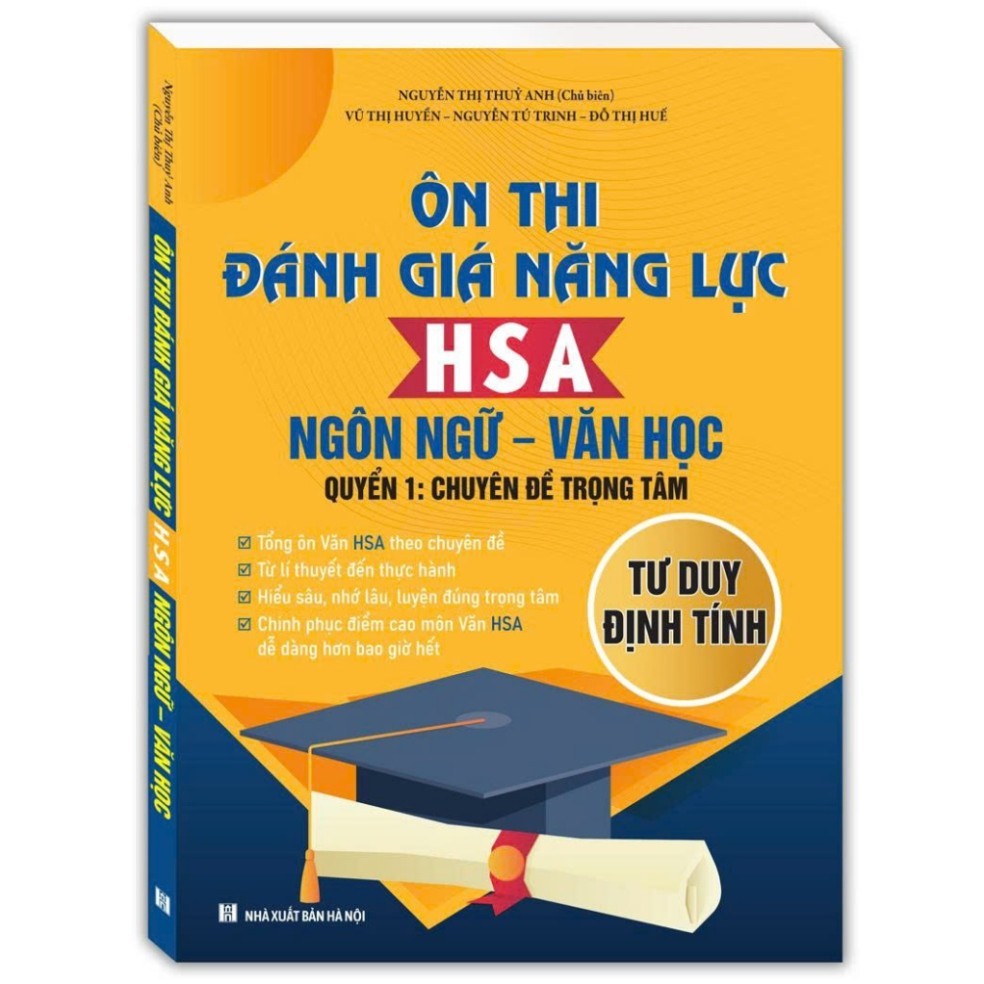 Sách - Ôn Thi Đánh Giá Năng Lực HSA Ngôn Ngữ - Văn Học - MT
