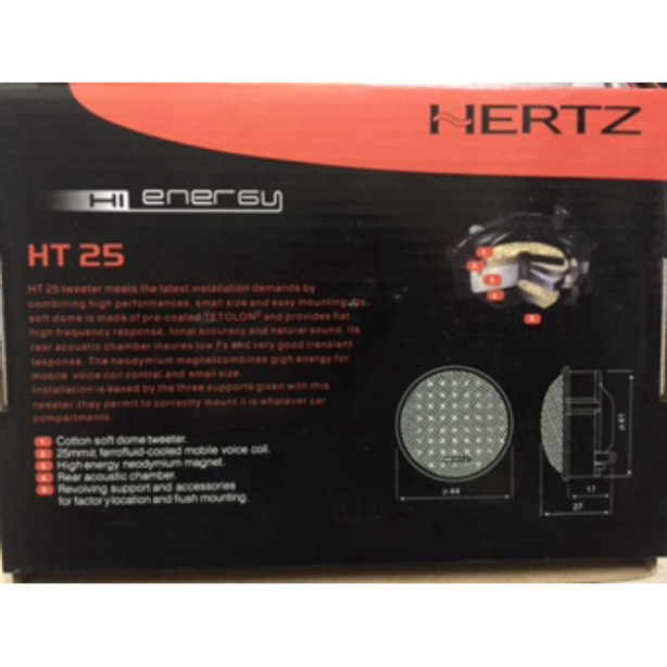 Loa tép Loa trép Loa treble streeper Hertz cho oto ô tô xe hơi chính hãng