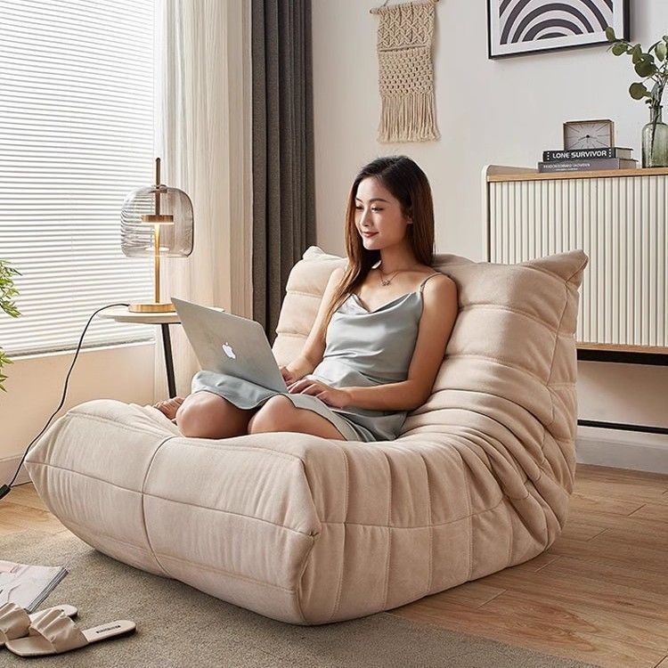 Ghế Sofa Lười Caterpillar Ngả và Ngủ Phòng Ngủ Ban Công, Sofa Đơn Tatami ins Ghế Sofa Thời Trang