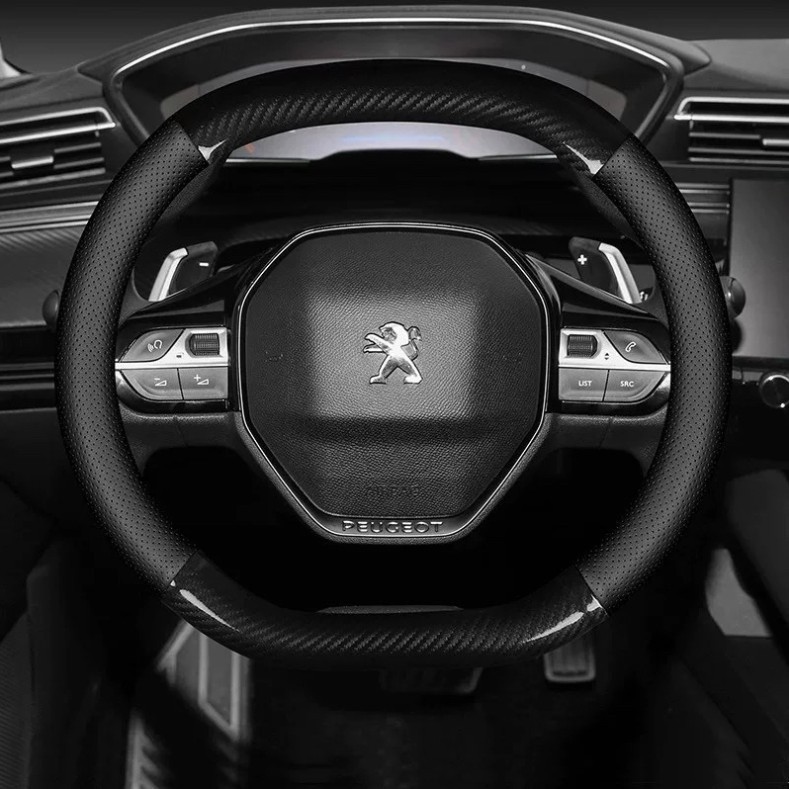 Bọc Vô Lăng Vân Carbon PEUGEOT 4008 5008 2008 Cao Cấp