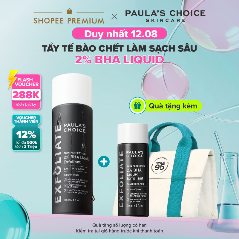 Dung dịch loại bỏ tế bào chết giảm mụn Paula's Choice Skin Perfecting 2% BHA Liquid Exfoliant 118ml 2010
