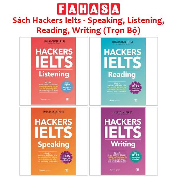 Sách Hackers Ielts - Speaking, Listening, Reading, Writing (Trọn Bộ)