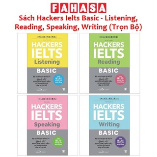 Sách Hackers Ielts Basic - Listening, Reading, Speaking, Writing (Trọn Bộ)