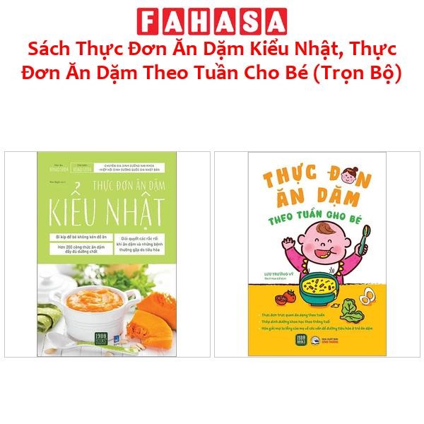 Sách Thực Đơn Ăn Dặm Kiểu Nhật, Thực Đơn Ăn Dặm Theo Tuần Cho Bé (Trọn Bộ)