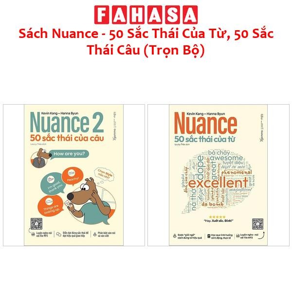 Sách Nuance - 50 Sắc Thái Của Từ, 50 Sắc Thái Câu (Trọn Bộ)