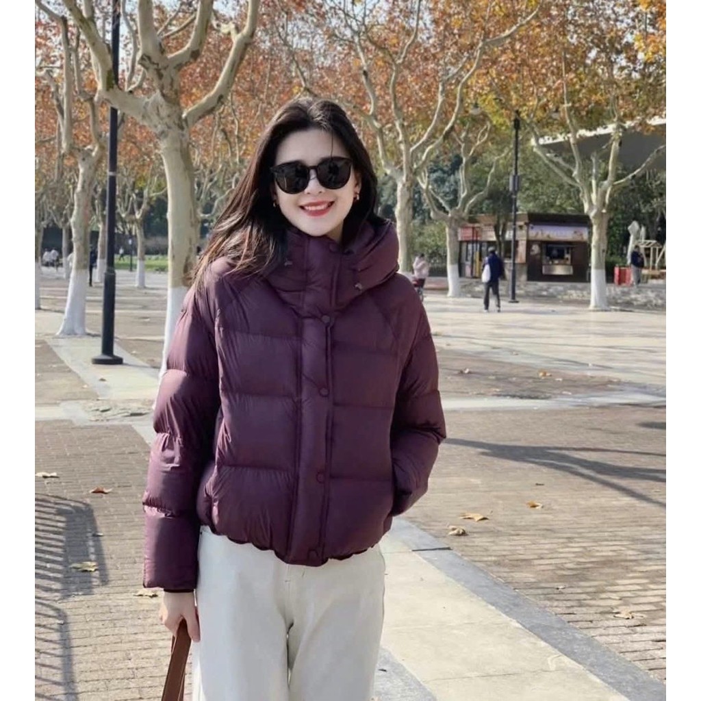 Áo khoắc phao nữ có mũ hàng quảng châu đủ màu mẫu mới nhất