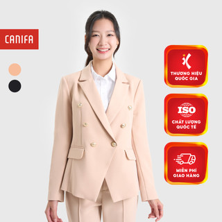 Áo blazer nữ dài tay chiết eo CANIFA 6OT24W014