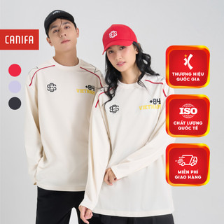 Áo phông unisex người lớn CANIFA dáng oversized dài tay CANIFA 5TL24W001